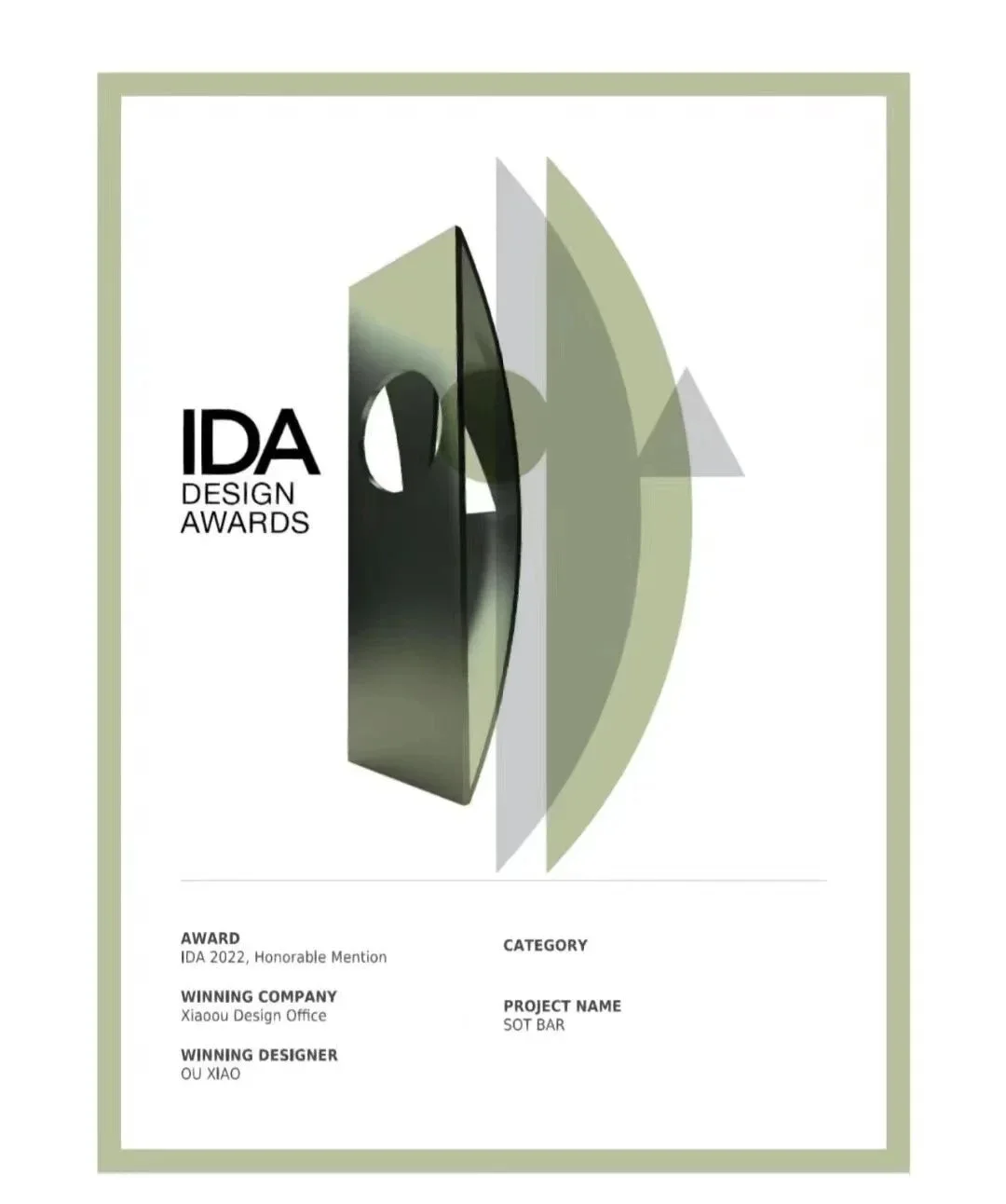 IDA Design Awards – Honorable Mention