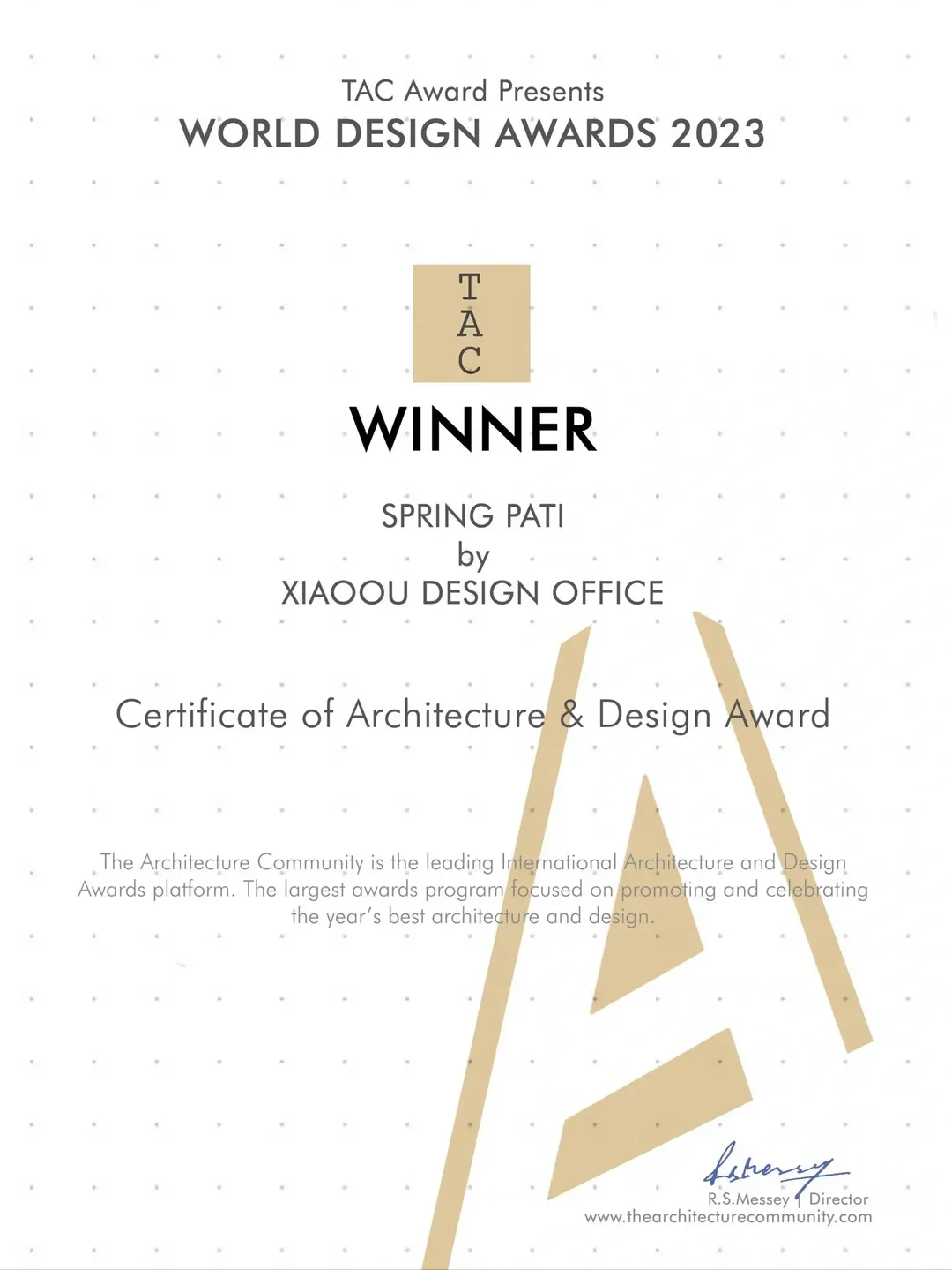 World Design Awards – Restaurant (Built)