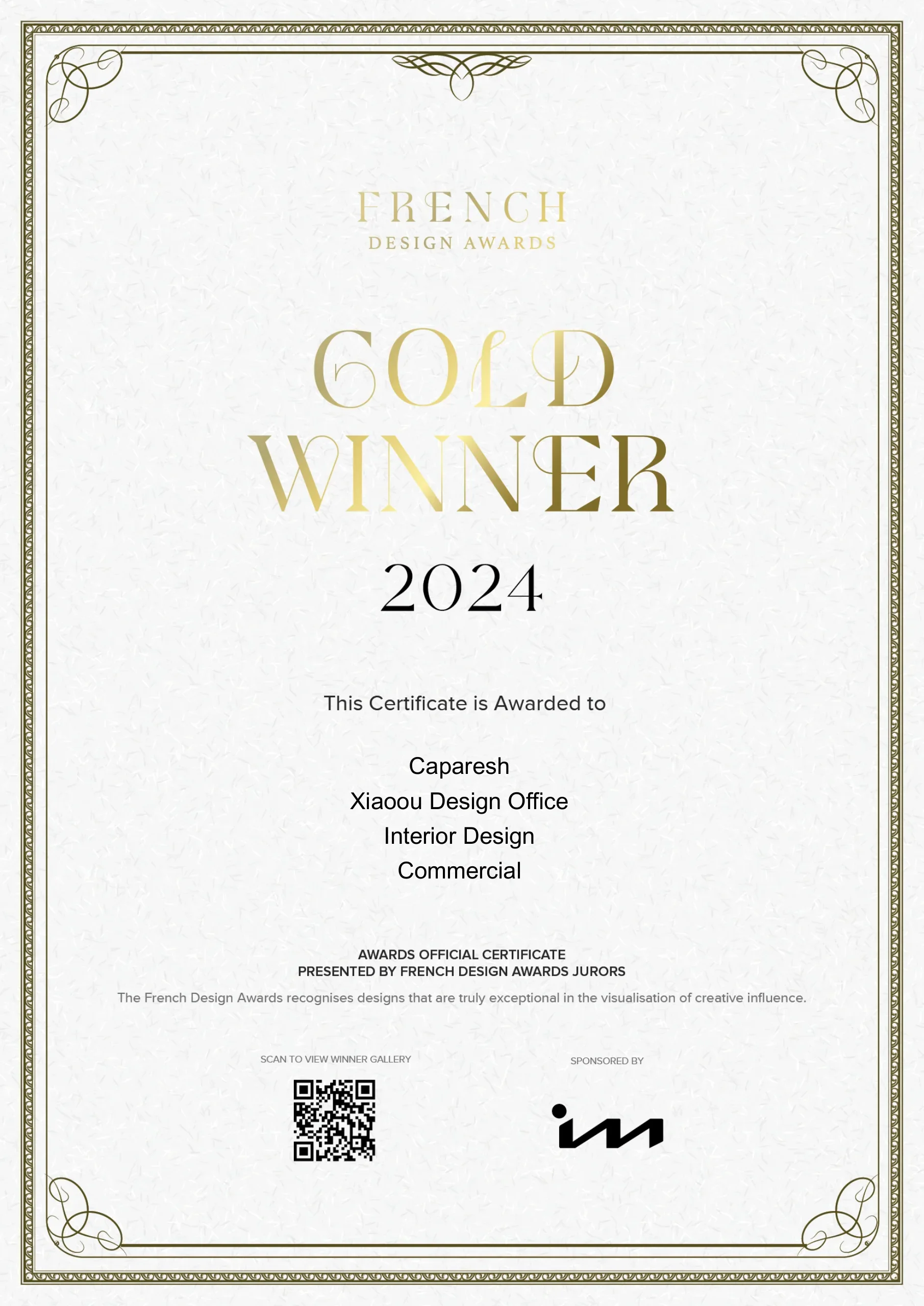 French Design Awards Gold