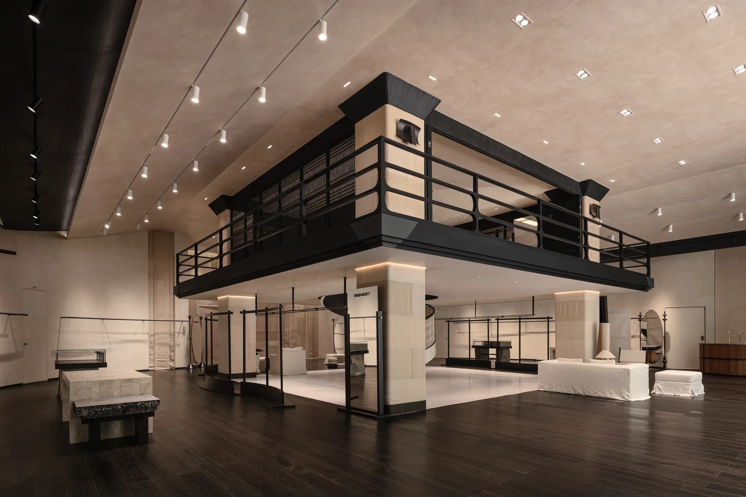 DAQIANLOFT Phase I: Pavilion side view and displays