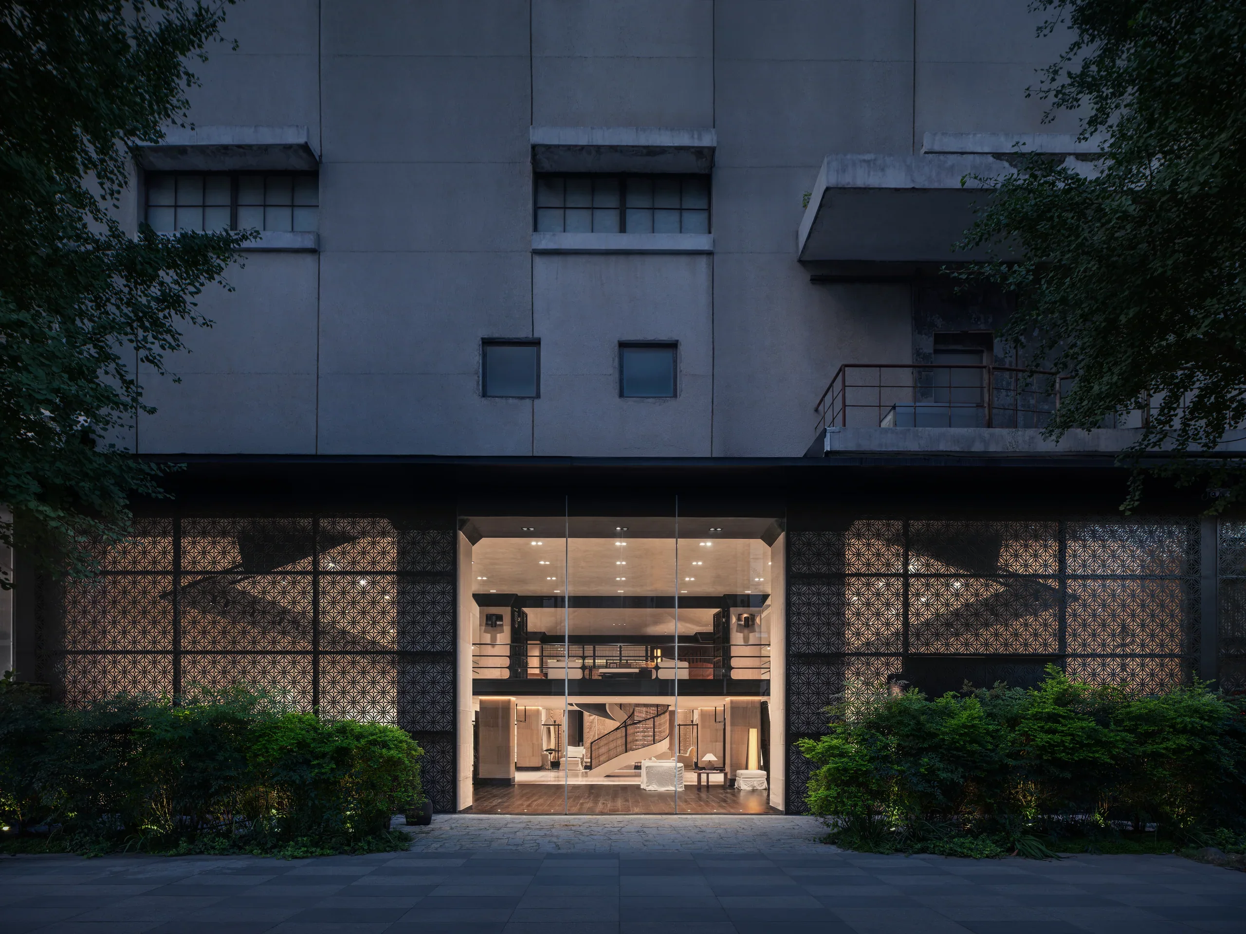 DAQIANLOFT Phase I: Exterior at dusk